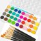 36-Color Watercolor Paint Set with Water Brush Pen, 10 Paint Brushes – Vibrant Water-Soluble Paint Cakes for Kids, Adults & Beginner Artists